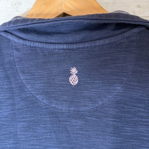 Tommy Bahama Tobago Bay 1/2 Zip Short Sleeve Dress Blue Size Medium - Picture 5 of 8